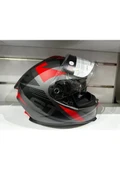 Sway Kask SW-865 St Titanyum/red/black Güneş Gözlüklü thumbnail 2