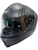 Sway Kask Sway Sw 865 Space Black Whıte Güneş Gözlüklü thumbnail 1