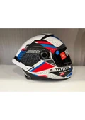Mt Helmets Kask mt Thunder 4 Sv Luminence A7 Mat Beyaz/mavi - 4