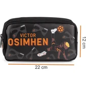 3 Bölmeli Victor Osimhen Suni Deri Okul Çantası + Kalemlik thumbnail 5