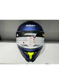 Sway Kask Sway SW-865 Mat Mavi Güneş Gözlüklü - 4
