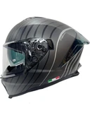 Sway Kask Sway Sw 865 Space Black Whıte Güneş Gözlüklü thumbnail 3