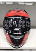 MTS Kask Mts Pro 801 War Güneş Gözlüklü Mat Gri/kırmızı - 1
