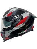 Sway Kask Sway Sw 865 Tıtan Black White Red Güneş Gözlüklü thumbnail 1