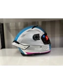 Mt Helmets Kask Mt Thunder 4 Sv Tears C8 Parlak Inci Beyaz/Pembe - 3