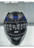 MTS Kask Mts Pro 801 Lead Güneş Gözlüklü Blue - 2