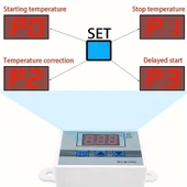 Dijital Termostat XH-W3002 LED Ekranlı Sıcaklık Kontrol Cihazı 220V thumbnail 9