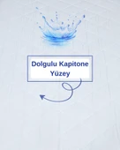 Tek Kişilik 100x200 Su Geçirmez Fitted Lastikli Yatak Koruyucu Alez – Kapitone Silikon Elyaf - 2