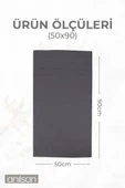 6'lı Greek Antrasit El Havlusu - 50x90 Cm, 225 Gr, %100 Pamuk, Spa Ve Otel Havlusu, Günlük Kullanıma Uygun - 4