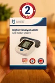 UKER Tansiyon Aleti, Üst Koldan Tansiyon Ölçer, USB Girişli, HD Ekran - 1