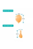 Pastel Balon Baskısız (100 'LÜ) Açık Turuncu - 2