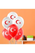 Pastel Balon Baskılı 5li -Ay Yıldız Baskılı- - 2