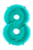 Party Country Rakam Folyo Balon 40" (100cm) Tiffany -8- - 1