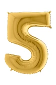 Party Country Rakam Folyo Balon 40" (100cm) Gold -5- - 1
