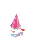 Yılbaşı Lüx Eğlence Kotyon Set Karton Şapka Balon Maske Kaynana Dili Eğlence Seti - 1