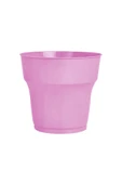 Pembe Tek Kullanımlık Plastik Bardak 24lü - 1