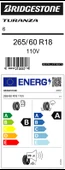 Bridgestone 265/60R18 110V Turanza 6 Enlıten B-A-70 Yaz Oto Lastiği (Üretim Yılı: 2025) thumbnail 2
