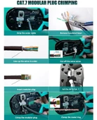 Proskit CP-376TA Cat 5-6-7 Modüler Plug Sıkma Pensesi 8P8C - 6