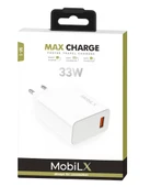 MobiLX M-17 33W Turbo Hızlı Şarj Adaptörü + Type-C USB Kablo | QC 3.0 Destekli - 2