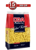 Oba Kalın Kesme Makarna 500 g x 15 Adet | Aile Boyu Stok Paketi - 1