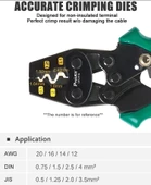 Proskit CP-151A Terminal Pabuç Sıkma Pensesi 0,5-3,5mm² - 5