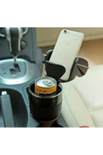 Araç İçi Bardaklık 3 Ayrı Kat Kupa Bardak Şişe Telefon Tutucu Kahve İçecek Termos Gözük Tutacağı - 7
