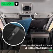 Glanz Premium Güneşlik Şemsiye Oto Katlanabilir Araba Ön Cam Gölgelik Güneş Koruyucu 145-79cm - 5