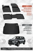 Sahler Nissan X-Trail Elektrikli 2022+ Uyumlu 4.5D Premium Havuzlu Oto Paspas ve Liner Marka 3D Bagaj Havuzu thumbnail 1
