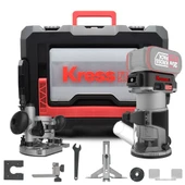 Kress KUD26.91 20Volt Kömürsüz 6/8mm Devir Ayarlı Şarjlı Profesyonel Avuç İçi El Frezesi Formika Tıraşlama (Akü Dahil Değildir) thumbnail 1
