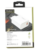 MobiLX M-17 33W Turbo Hızlı Şarj Adaptörü + Type-C USB Kablo | QC 3.0 Destekli - 3
