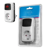 VEA VE-22393 15a 3520w Tekli Dijital Göstergeli Akım Korumalı Priz - 1