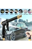Hortum Ucu Tabanca Araç Oto Yıkama Bahçe Çim Sulama Tazyikli Başlık Su Püskürtme Tabancası thumbnail 8
