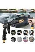 Hortum Ucu Tabanca Araç Oto Yıkama Bahçe Çim Sulama Tazyikli Başlık Su Püskürtme Tabancası thumbnail 5