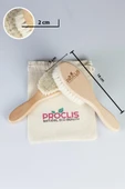 Çocuk Saç Fırçası, Çocuk Tarağı, Doğal Keçi Kılı Fırçası isim Yazdırılabilir, Tarak Hediye 1Adet - 3