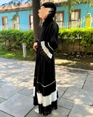 Duble Krep Tesettür Abaya- Standart Beden - 1