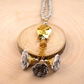 Laleli Güllü Tesbih Gri (99lu - 6mm) - 2