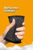 8 Adet Sihirli Inox Tel Bulaşık Süngeri  Paslanmaz Çelik, Yağ ve Kir Sökücü Sünger - 4