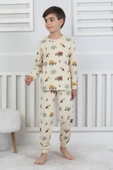 Mini Safari Desenli Erkek Çocuk Pijama Takımı - 2