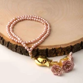 Laleli Güllü Tesbih Pembe (99lu - 6mm) - 1