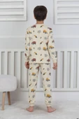 Mini Safari Desenli Erkek Çocuk Pijama Takımı - 8