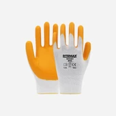 RH19811 Nitril Kaplı Polyester Eldiven 9” Beyaz - Sarı - 1