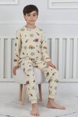 Mini Safari Desenli Erkek Çocuk Pijama Takımı - 7