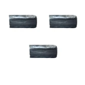Dökme Kalın Kokteyl Buzlu İçecek Pipet - Düz - Siyah - 22 Cm. - 8 mm. -100 Adetlik 3 Paket - 1