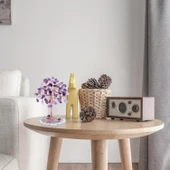 Valkyrie Ametist “Yaşam Ağacı” Kristal Bonsai – Doğal Taş Dekor | El Yapımı Tel Ağaç Meditasyon & Ofis Masaüstü Süs - 4