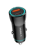 MobiLX MC-03 38W PD + QC3.0 Metal Araç Şarj Cihazı – USB & Type-C Hızlı Çakmaklık Adaptörü - 4