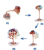 Valkyrie Ametist “Yaşam Ağacı” Kristal Bonsai – Doğal Taş Dekor | El Yapımı Tel Ağaç Meditasyon & Ofis Masaüstü Süs - 8