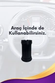 1 Adet Siyah Çizgili Dekoratif Plastik Kokusuz Yanmaz Küllük Kül Tablası - 4