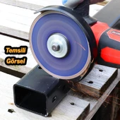 İnox Metal Kesici (50 Adet) Kesme Diski 115x1,0x22,23 mm İnce Taş Disk Spiral Demir Kesici Disk thumbnail 6