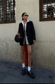 Agnes Blazer Keten Ceket6105 - 4