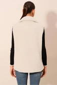 6793 Peluş Yelek - Beyaz - 3